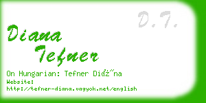 diana tefner business card